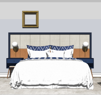 精品卧室模型家具模型 (17)